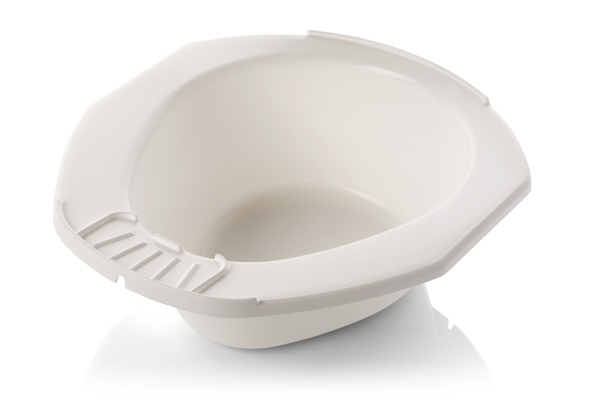 Bidet commode pan suitable for commode chairs White CMPW