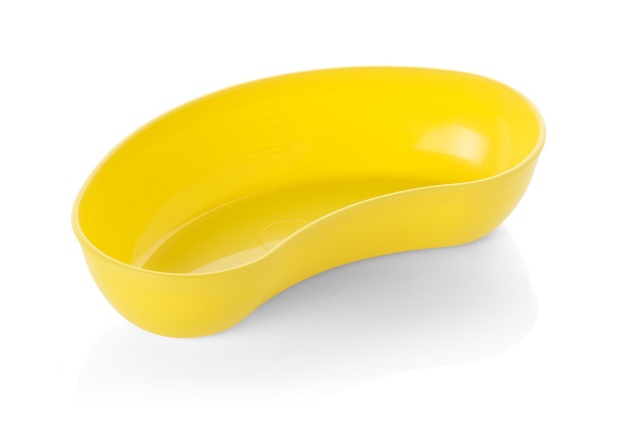 Kidney dish yellow graduated to 600ml KDY250 Warwick SASCo Ltd.