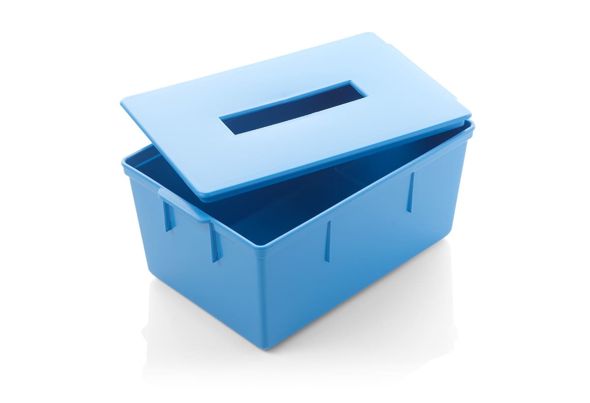 Blue instrument box with vented lid IBXV2718 Warwick SASCo Ltd.