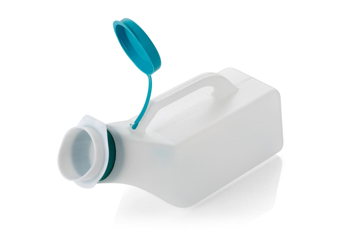 Male Urinal Bottle , UML1000 with UMT Valve USP1200 Warwick SASCo Ltd.